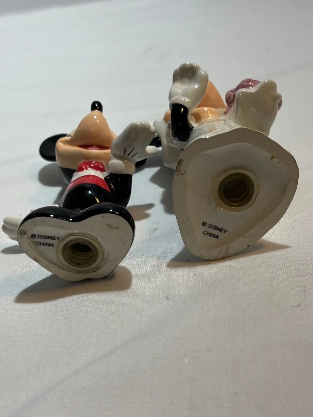 Mickey & Minnie Wedding Figurine Set - salt and pepper shakers